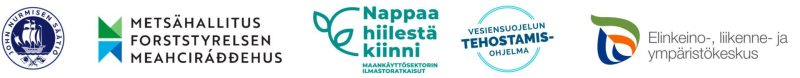 VALVE-metsähankkeen toteuttajien ja rahoittajien logot