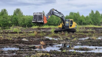 Kaivinkone turvetuotantoalueella